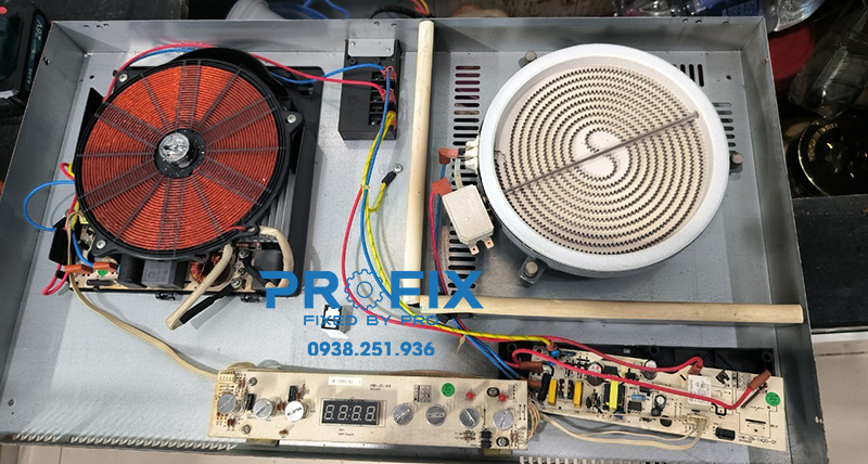 Bếp từ hư hỏng, cần thay linh kiện, gọi ngay Profix