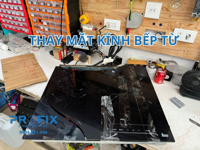 Thay mặt kính bếp từ giá bao nhiêu?