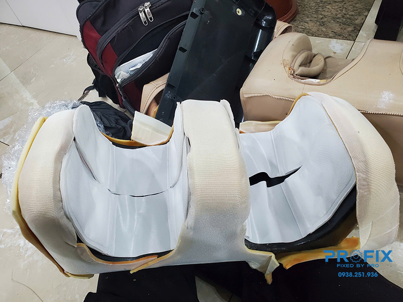Profix áp dụng quy trình thay túi khí ghế massage tại nhà chuẩn chỉnh, chuyên nghiệp