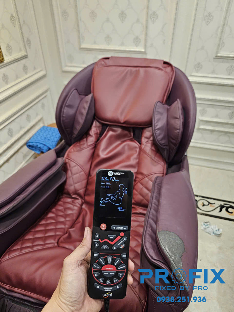 Profix nhận thay da ghế massage từng phần theo yêu cầu của khách hàng